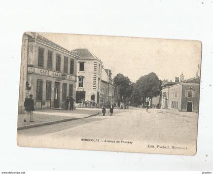 MIRECOURT (VOSGES) AVENUE DE POUSSAY (CAFE CHARPENTIER )