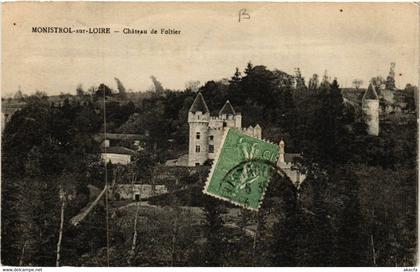 CPA AK MONISTROL-sur-LOIRE - Chateau de Foltier (517329)