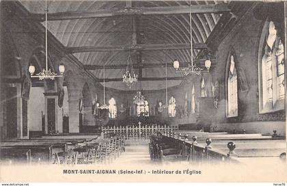 MONT SAINT AIGNAN - intérieur de l'Eglise