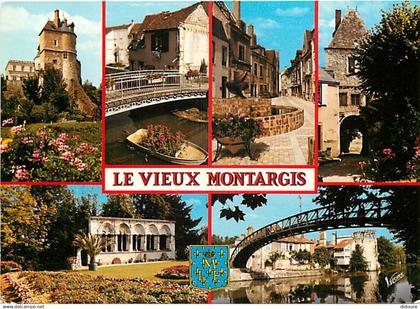 45 - Montargis - Le Vieux Montargis - Multivues - Blasons - CPM - Voir Scans Recto-Verso