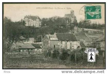 60 Montataire - MONTATAIRE (Oise) - Le Château et l'Eglise - cpa