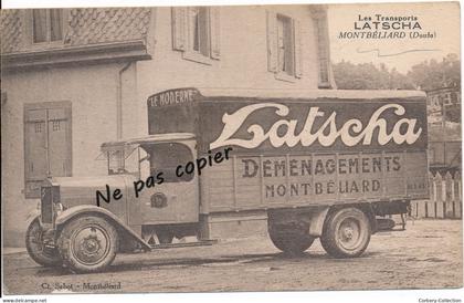 25. CPA. Transports LATSCHA Montbéliard (Doubs)  / Commerce Métier