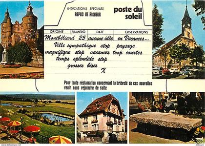 25 - Montbéliard - Multivues - Flamme Postale de Montbéliard - CPM - Voir Scans Recto-Verso