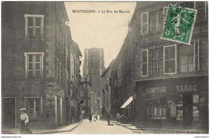 CPA MONTBRISON - La Rue du Marché - Ed. Michel Potard , Montbrison