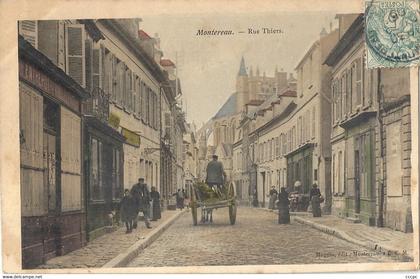 CPA Montereau Rue Thiers