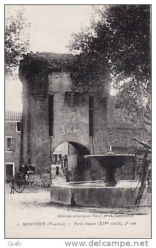 carte 1915 MONTEUX - PORTE NEUVE