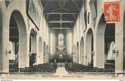 91 - Montgeron - Intérieur de l'Eglise - CPA - Voir Scans Recto-Verso