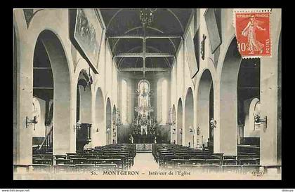 91 - Montgeron - Intérieur de l'Eglise - CPA - Voir Scans Recto-Verso