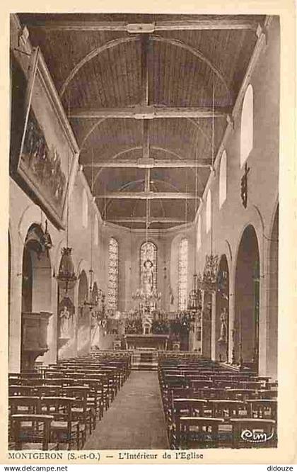 91 - Montgeron - L'intérieur de l'Eglise - CPA - Voir Scans Recto-Verso