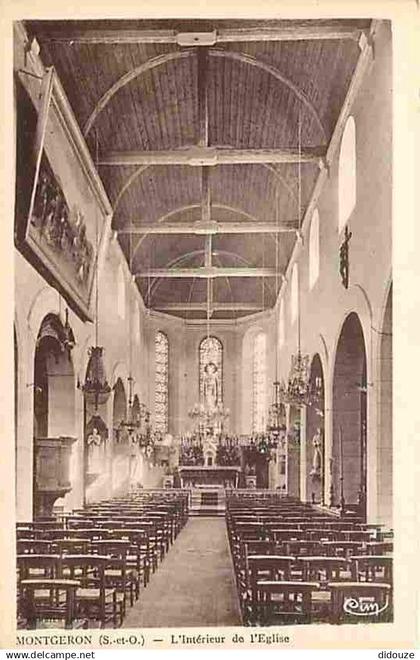 91 - Montgeron - L'intérieur de l'Eglise - CPA - Voir Scans Recto-Verso