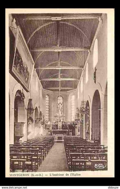 91 - Montgeron - L'intérieur de l'Eglise - CPA - Voir Scans Recto-Verso