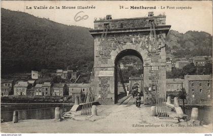 CPA MONTHERMÉ - Le Pont suspendu (135788)