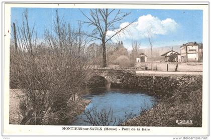 Carte Postale Ancienne de MONTIERS SUR SAULX-Pont de la Gare