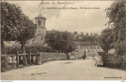 CPA MONTIERS-sur-SAULX (Mense). Un Pont sur la Saulx (125842)