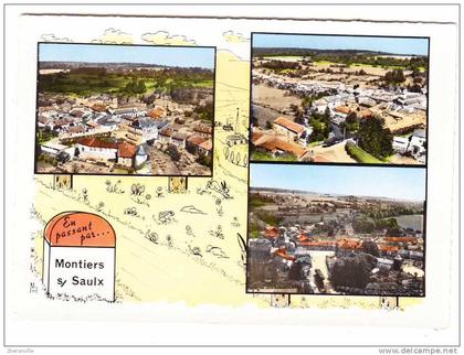 CPSM -  55 - souvenir de MONTIERS sur SAULX - multivues