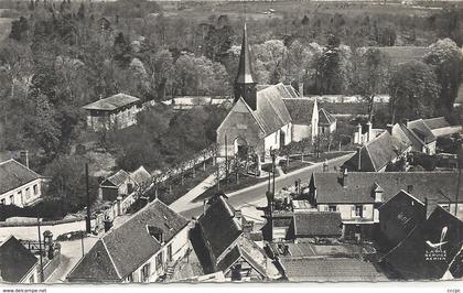 CPM Montigny-sur-Avre vue aérienne sur l'Eglise