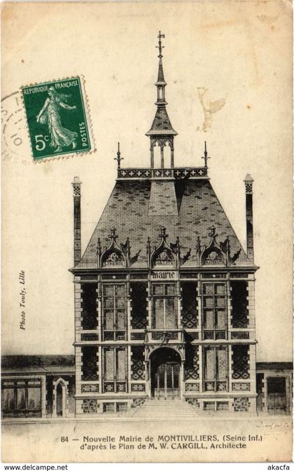 CPA Nouvelle Mairie de Montivilliers - D'Apres le Plan de M.W. Cargill (105418)