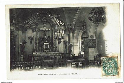 CPA Carte Postale FRANCE - Montlignon Intérieur de l'Eglise -1903 -S 2580