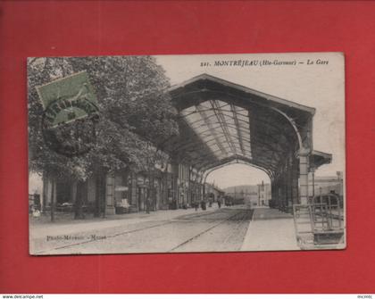 CPA  rétrécit  -  Montréjeau  -(Hte-Garonne) - La Gare