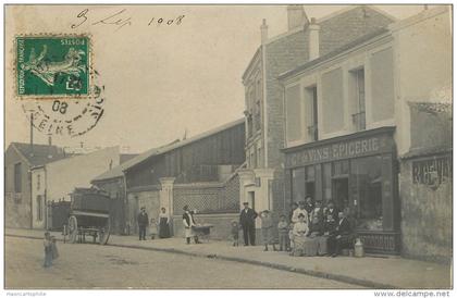 Montreuil : ? carte photo - epicerie