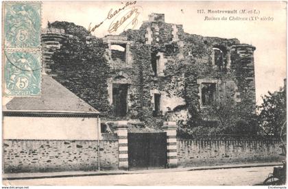 CPA Carte postale France Montrevault  Ruines du Château  VM90562