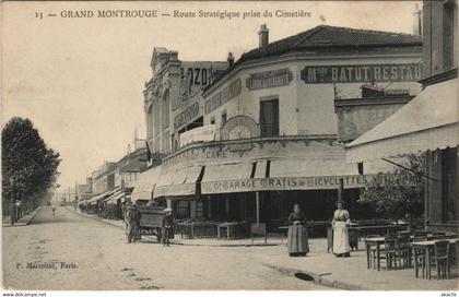 CPA Grand-MONTROUGE - Route Stratégique prise du Cimetiére (44255)