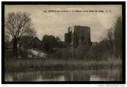 77 Moret-sur-Loing loing donjon D77D K77316K C77316C RH086711