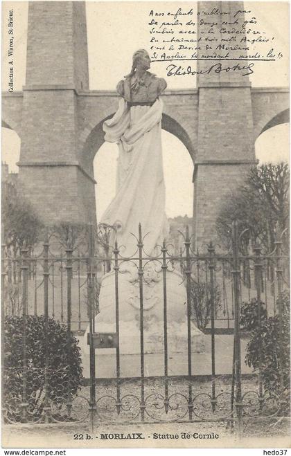 Morlaix - Statue de Cornic