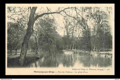 91 - Morsang sur Orge - Parc du Château - La pièce d'eau - CPA - Voir Scans Recto-Verso