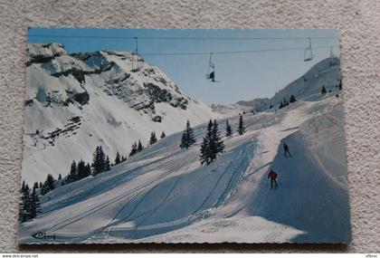 B733, Cpm 1969, Morzine, Avoriaz, arrivée des pistes, le télésiège, Haute Savoie 74