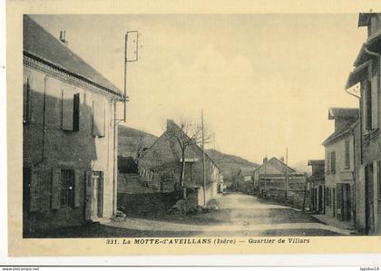 AX 346  C P S M-  LA MOTTE D'AVEILLANS   (38)   QUARTIER DE VILLARS