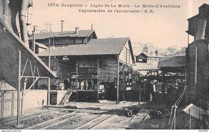 La MOTTE-d'AVEILLANS (Isère) - Exploitation de l'anthracite - Ligne de La Mure