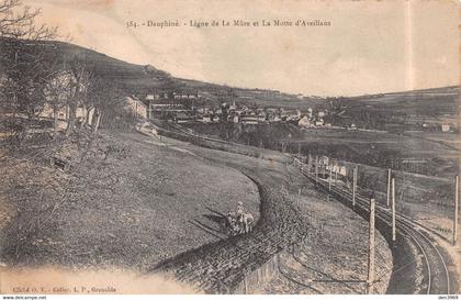 La MOTTE-d'AVEILLANS (Isère) - Ligne de La Mure - Voie ferrée