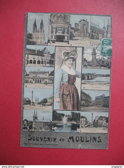 Carte  - Souvenir de Moulins