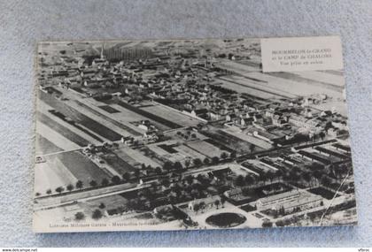 Cpa 1929, Mourmelon le Grand et le camp de Chalons, vue prise en avion, Militaria, Marne 51