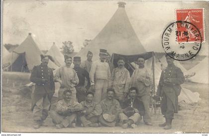 CPA Mourmelon le Grand Carte Photo Militaires