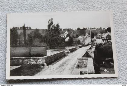 Cpsm 1954, Moutier d'Ahun, le pont Romain, Creuse 23