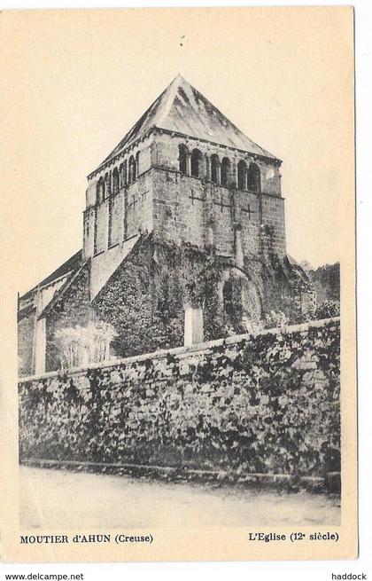 MOUTIER D'AHUN : L'EGLISE