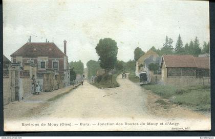 CPA - Carte Postale - France - Environs de Mouy - Bury - Jonction des Routes de Mouy et d'Angy - 1905 (CP18836)