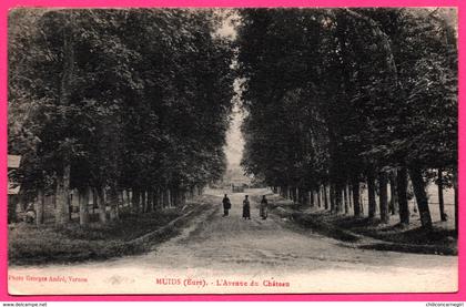 Muids - L'Avenue du Château - Animée - Photo GEORGES ANDRE