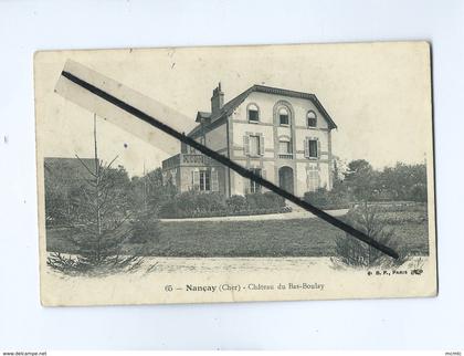 CPA  abîmée  -  Nançay  (Cher)  -  Château du Bas Boulay