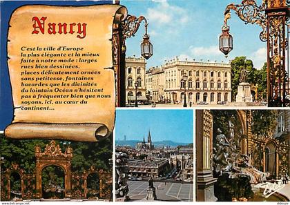 54 - Nancy - Multivues - Flamme Postale de Nancy - CPM - Voir Scans Recto-Verso