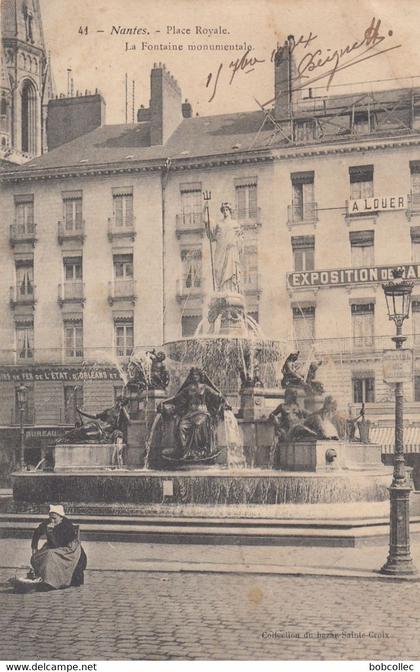 NANTES (Loire-Atlantique): Place Royale - La Fontaine monumentale