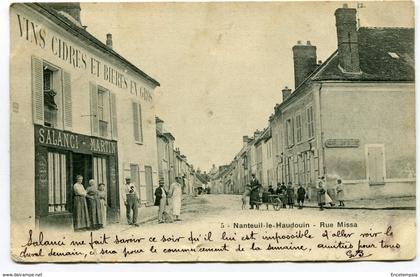 CPA - Carte Postale - France - Nanteuil le Haudouin - Rue Missa - 1903 (I10446)