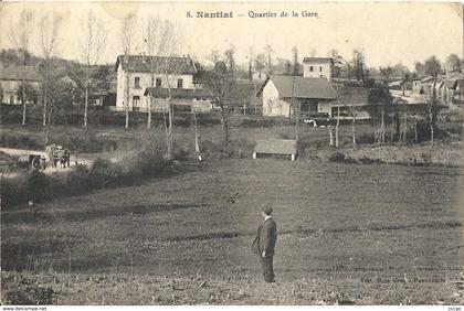 CPA Nantiat Quartier de la Gare