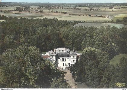 CPSM Négrepelisse Vue aérienne sur le château de Longues Aygues