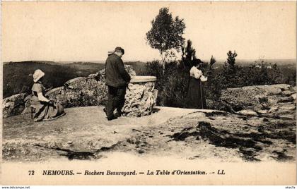 CPA NEMOURS - Rochers Beauregard - La Table d'Orientation (249752)