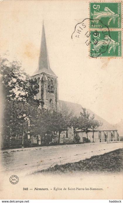 NEMOURS : EGLISE DE SAINT PIERRE LES NEMOURS