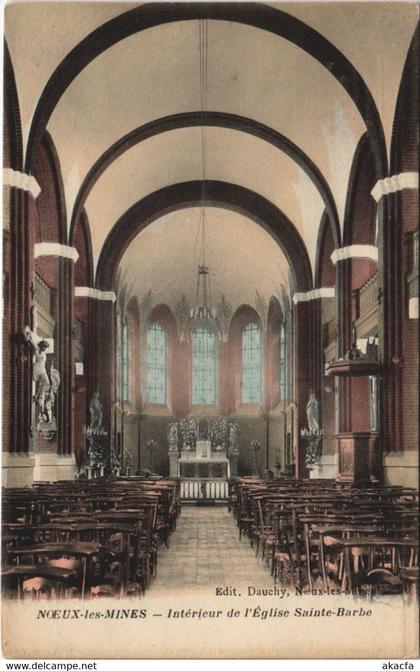 CPA NOEUX-les-MINES-Intérieur de l'Eglise Sainte-Barbe (44216)