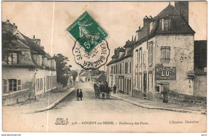 Carte Postale Ancienne de NOGENT SUR SEINE-Faubourg des Ponts